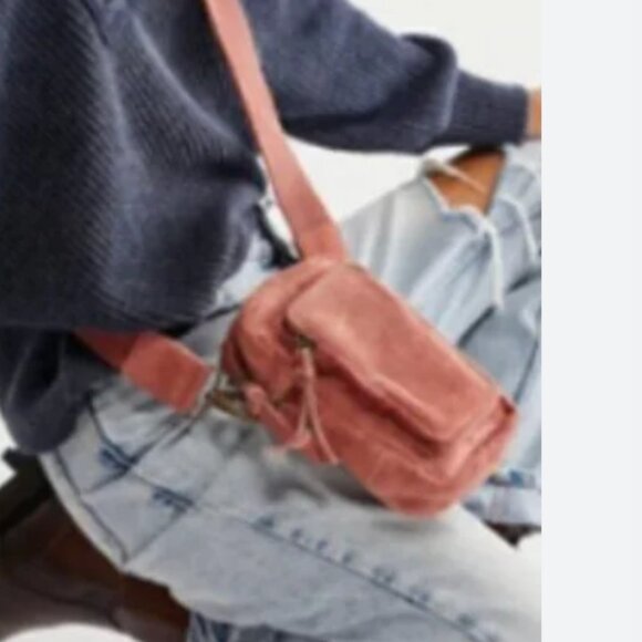 Free People Pink Crossbody Bag - Picture 1 of 7